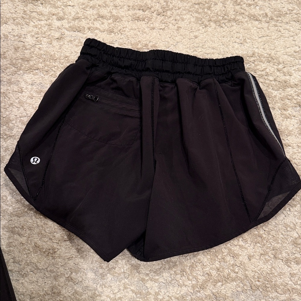 Lululemon Black Athletic Shorts Size 4 - Picture 8 of 10